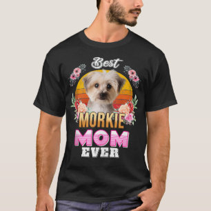 Vintage Best Morkie Mum Ever Mothers Day For Dog M T-Shirt