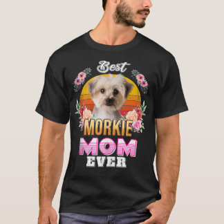 Vintage Best Morkie Mum Ever Mothers Day For Dog M T-Shirt