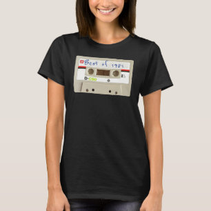 Vintage Best of 1981 White Cassette Tape T-Shirt