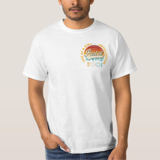 Vintage Best Of 2001 22nd Birthday Gift T-Shirt