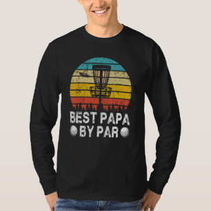 Vintage Best Papa By Par Disc Golf Golfer Fathers T-Shirt