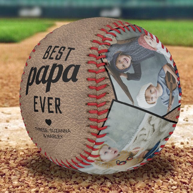 Vintage Best Papa Ever Memento Baseball (Creator Uploaded)