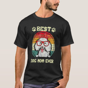 Vintage Best Poodle Mum Ever Dog Mama Mother's Da T-Shirt