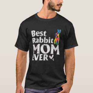 Vintage Best Rabbit Mum Ever Cut Coloured Rabbit M T-Shirt