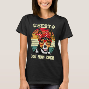 Vintage Best Rat Terrier Mum Ever Dog Mama Mother T-Shirt