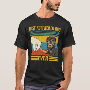 Vintage Best Rottweiler Dad Ever Great For Daddy T-Shirt