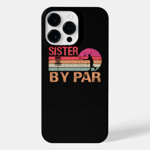 Vintage Best Sister By Par Disc Golf T-Shirt iPhone 14 Pro Max Case