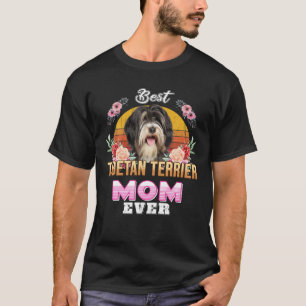 Vintage Best Tibetan Terrier Mum Ever Mothers Day T-Shirt