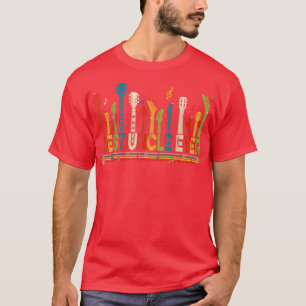 Vintage Best Uncle Ever Daddy Guitar Father's Day T-Shirt