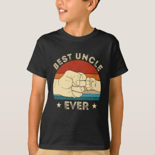 Vintage Best Uncle Ever Fist Bump Funny Uncle Fath T-Shirt