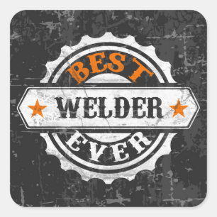 Vintage Best Welder Square Sticker