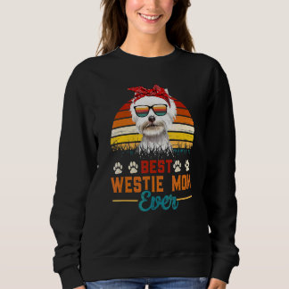 Vintage Best Westie Mum Ever West Highland White T Sweatshirt