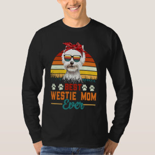 Vintage Best Westie Mum Ever West Highland White T T-Shirt