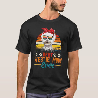 Vintage Best Westie Mum Ever West Highland White T T-Shirt