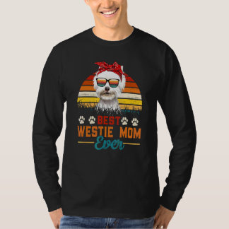 Vintage Best Westie Mum Ever West Highland White T T-Shirt
