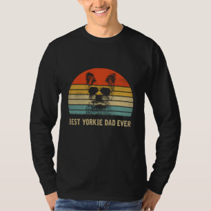 Vintage Best Yorkie Dad Ever Father's Day Gifts Fo T-Shirt