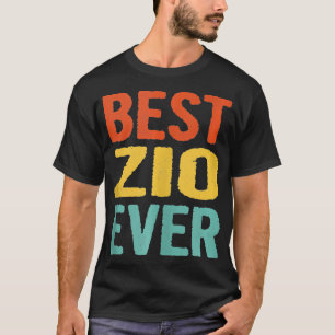 Vintage Best Zio Ever Funny Retro Birthday Gift fo T-Shirt