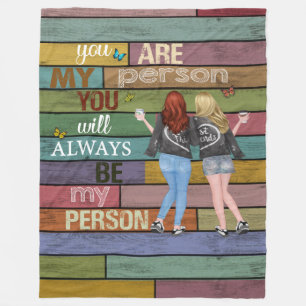 Vintage Bestfriend Blanket Christmas Blanket Gif