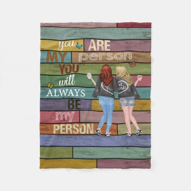 Vintage Bestfriend Blanket | Christmas Blanket Gif (Front)