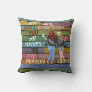 Vintage Bestfriend Blanket Cushion
