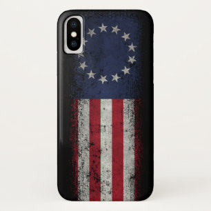 Vintage Betsy Ross American Flag iPhone X Case