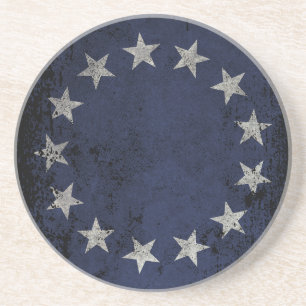 Vintage Betsy Ross American Flag Coaster