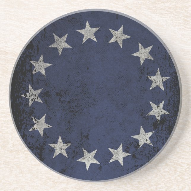 Vintage Betsy Ross American Flag Coaster (Front)
