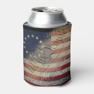 Vintage Betsy Ross Flag Can Cooler