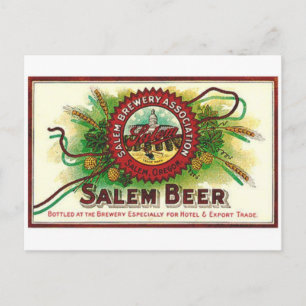 Vintage Beverage Label Postcard