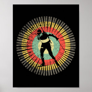 Vintage Biathlon Retro 70s Gift Vintage Biathlon Poster