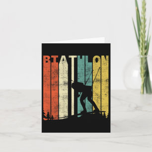 Vintage Biathlon Retro Biathlete 1  Card