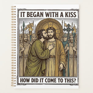 Vintage Biblical Betrayal Kiss Planner