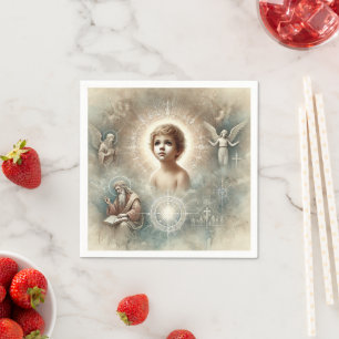 Vintage Biblical Prophecy of Jesus Decoupage Napkin