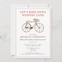 Vintage Bicycle 60th Birthday Party