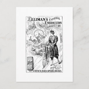 Vintage bicycle advert card