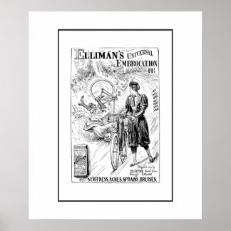 Vintage bicycle advert print