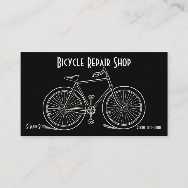 Vintage Bicycle Business Cards (Front)