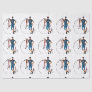 Vintage Bicycle Championship Pattern Tissue Paper