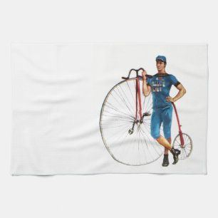 Vintage Bicycle Championship Tea Towel
