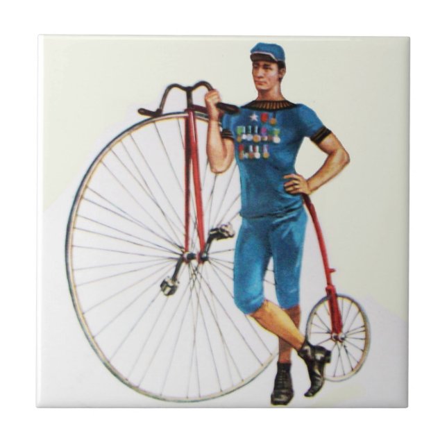 Vintage Bicycle Championship Tile (Front)