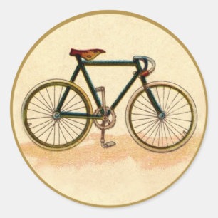 Vintage Bicycle Classic Round Sticker