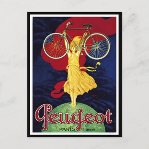 Vintage Bicycle Gifts - Cycles Peugeot Postcard