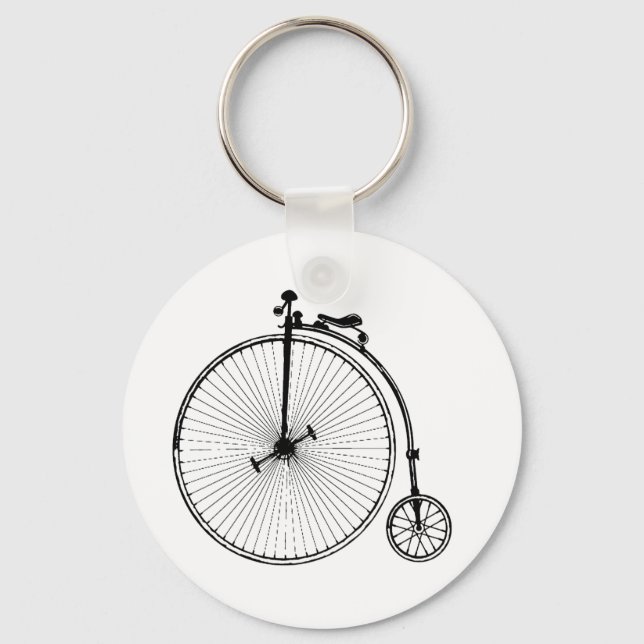 Vintage Bicycle Key Ring (Front)