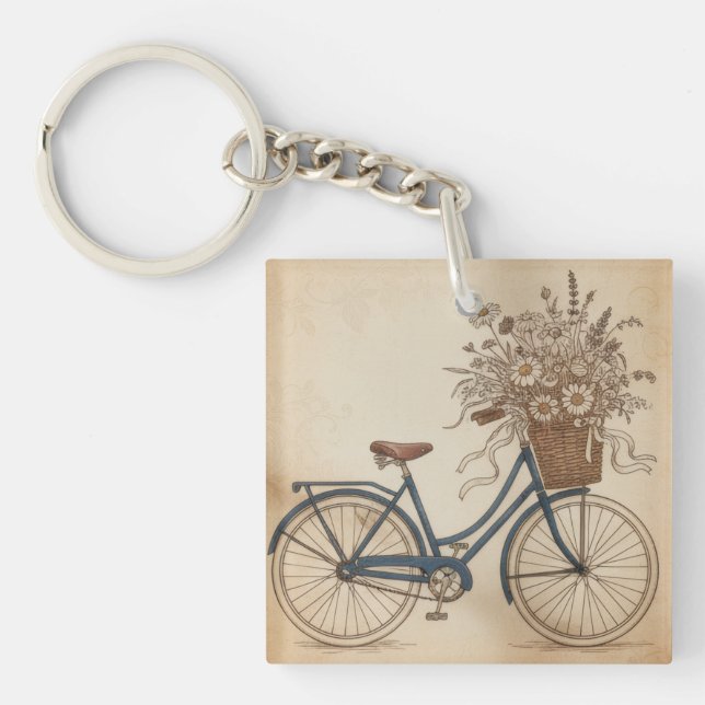 vintage bicycle key ring (Front)