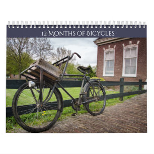 Vintage Bicycle Lover's Two Page Calendar