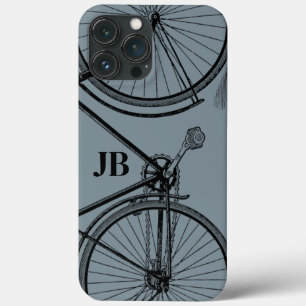 Vintage Bicycle Monogram Minimal Bike iPhone 13 Pro Max Case