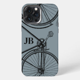 Vintage Bicycle Monogram Minimal Bike iPhone 13 Pro Max Case