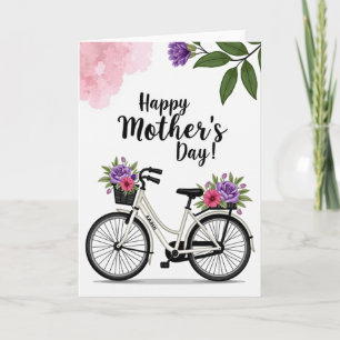Vintage Bicycle Mothers Day Card