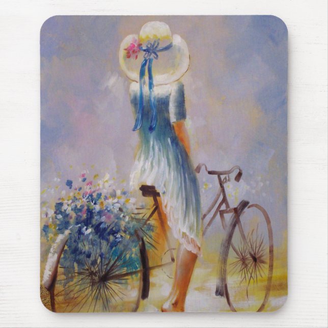Vintage Bicycle Mousepad (Front)