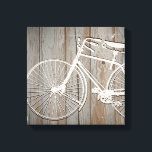 Vintage Bicycle on Rustic Wooden Board Wall Art<br><div class="desc">Designer Bicycle Art. Vintage Rustic Bicycle Home Decor Wall Art.</div>